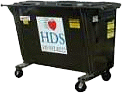1 yard trash container heartland disposal service